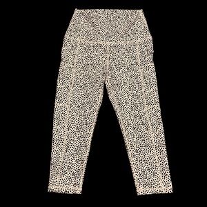 Exclusives By Silver Icing Cropped Pants 2XL | Black & White Polka Dot Stretch